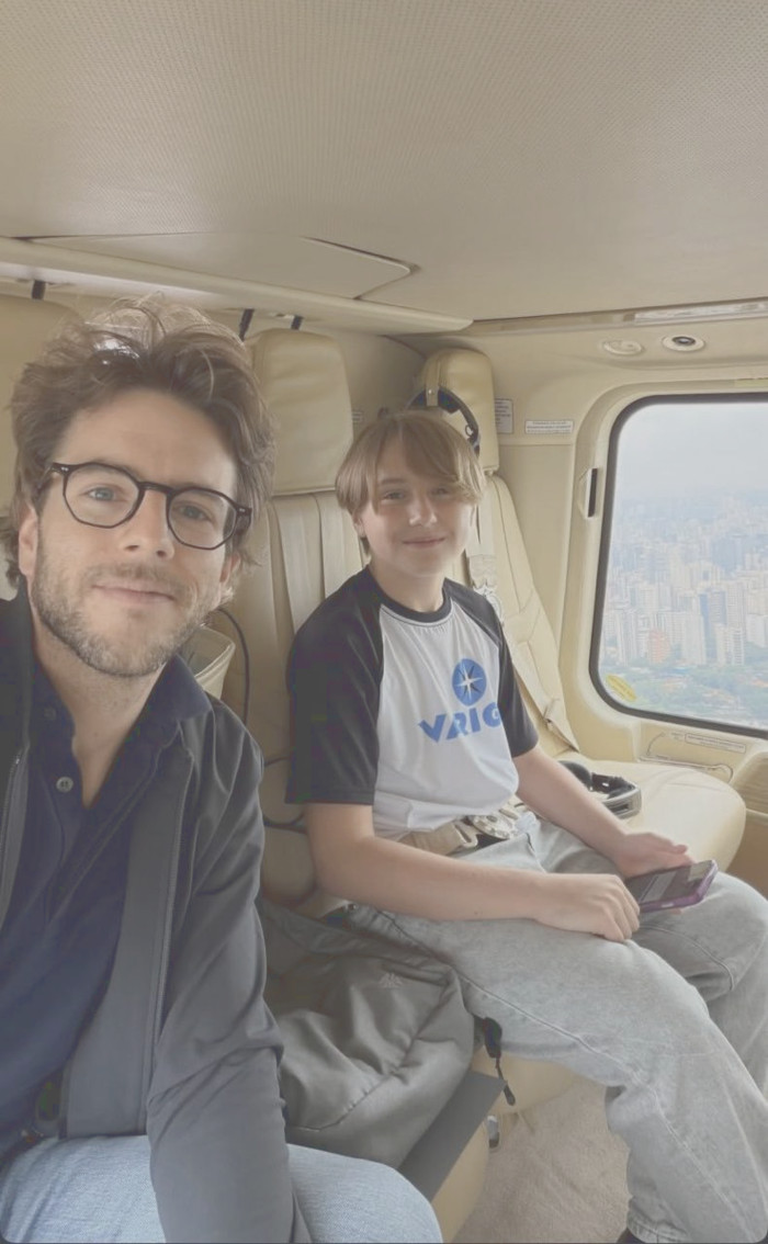 Fred no helicóptero